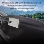 Cuscinetto anti-luce in pelle scamosciata per auto, For 2024 Tesla Model Y Dashboard, For 2024 Tesla Model 3 Dashboard, For 2024 Tesla Model 3 Rearwindow