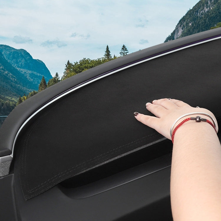 Cuscinetto anti-luce in pelle scamosciata per auto, For 2024 Tesla Model Y Dashboard, For 2024 Tesla Model 3 Dashboard, For 2024 Tesla Model 3 Rearwindow