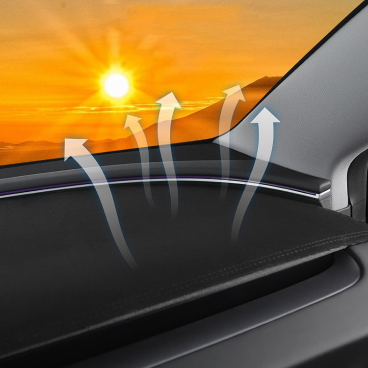 Cuscinetto anti-luce in pelle scamosciata per auto, For 2024 Tesla Model Y Dashboard, For 2024 Tesla Model 3 Dashboard, For 2024 Tesla Model 3 Rearwindow