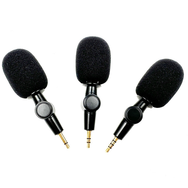 Microfono per trasmissione in diretta su telefono cellulare, Pro 3.5 Straight Head 3-section Plug (Sponge Cover), Pro 3.5 Straight Head 4-section Plug (Sponge Cover), Pro 3.5 Straight Head 2-section Plug (Sponge Cover)����������������������������������...