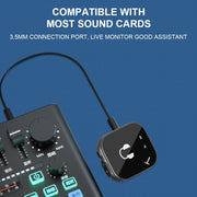 Sistema monitoraggio wireless in-ear 5.8G con trasmettitore e ric