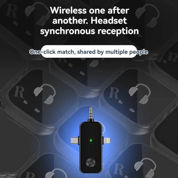 Sistema monitoraggio in-ear wireless 5.8G doppio auricolare