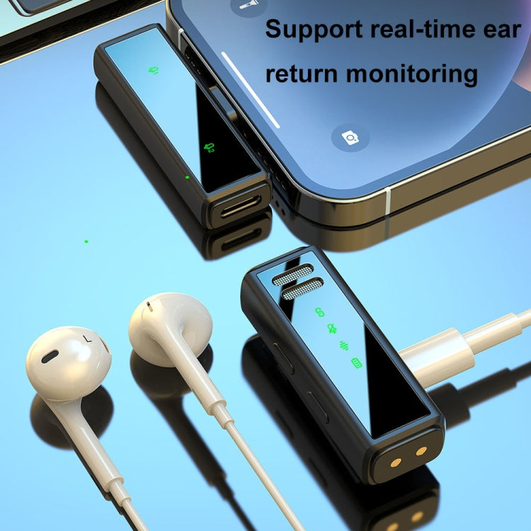 J88 Mini microfono collare wireless con riduzione intelligente del rumore, Type-C, 8 Pin, Type-C + 8 Pin Adapter