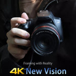 Videocamera digitale WiFi 4K 64MP con zoom ottico 12X