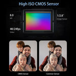 Videocamera digitale WiFi 4K 64MP con zoom ottico 12X