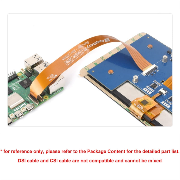 Waveshare 25947 per Raspberry Pi 5th DSI Display 22Pin a 15Pin Cavo morbido FPC, 200mm, 300mm, 500mm