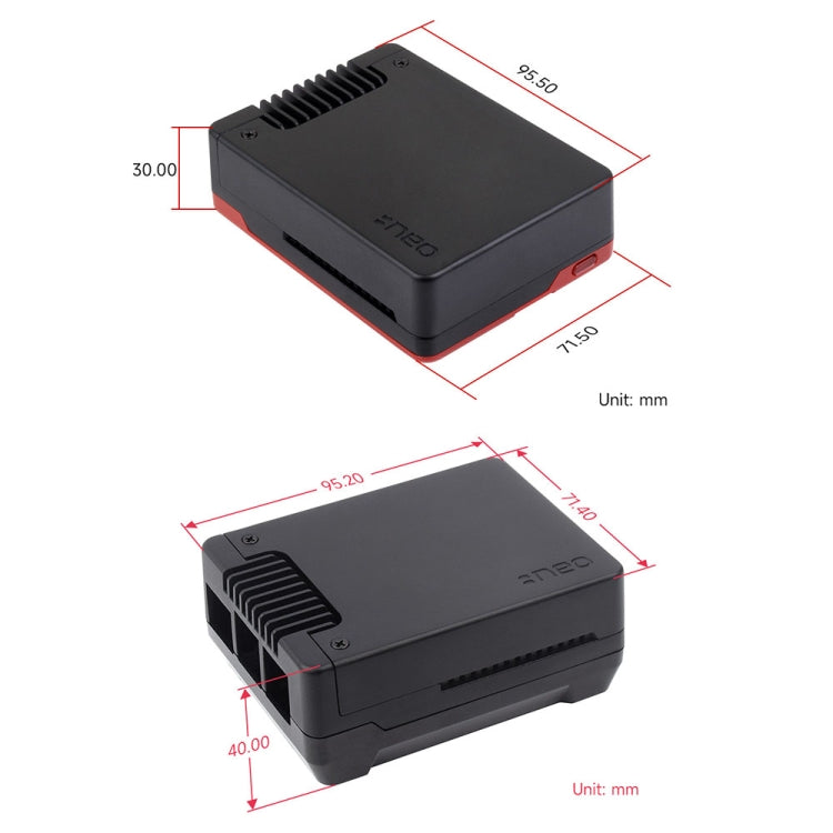 Waveshare 26587 per Raspberry Pi 5 Argon Neo Custodia in lega di alluminio, Standard, M.2 Upgraded