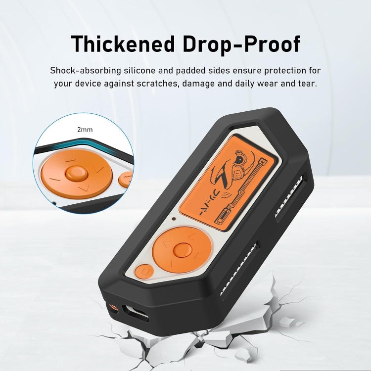 Per Flipper Zero Electronic Pet Custodia protettiva in silicone a copertura totale, Black