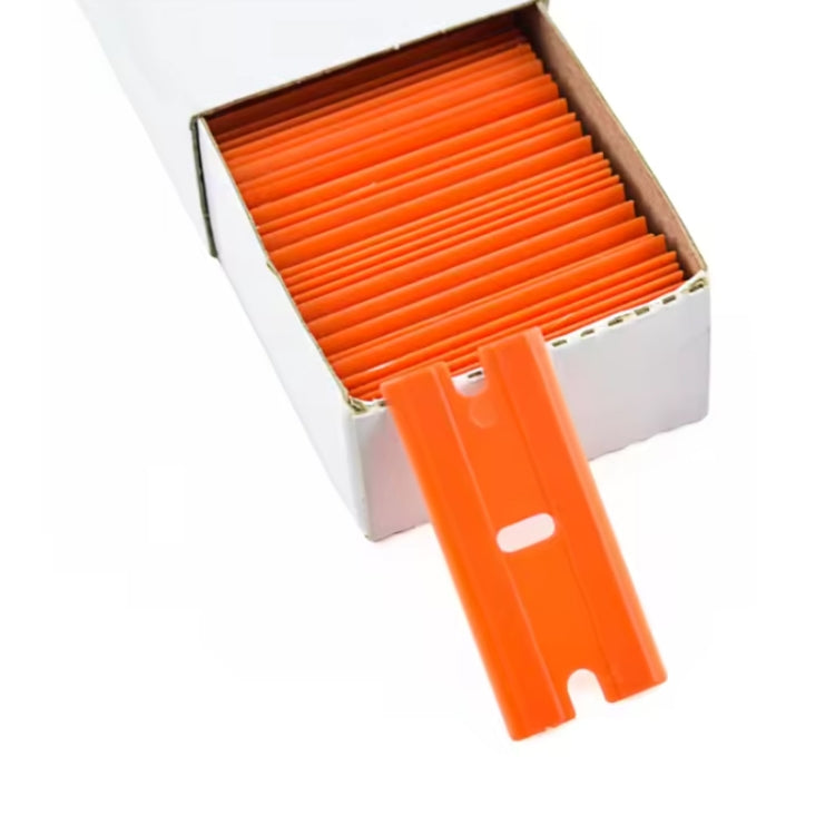 Scraper Replace UV Glue Double-Sided Plastic Scraper Blade, 100pcs /Box