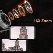 DC203 5K/30FPS Schermo da 2,8 pollici 16X Doppia fotocamera anteriore e posteriore HD Digital Camera, Black, Brown