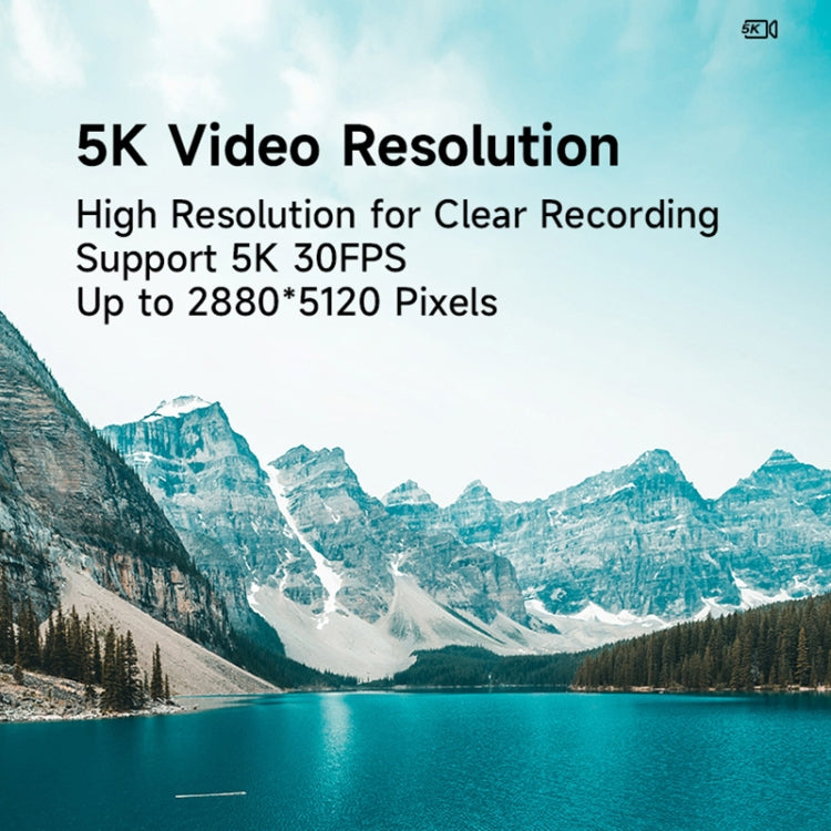 HDV-255K 5K/30FPS 16X Zoom Sport all'aria aperta HD Telecamera digitale anti-vibrazione elettronica, EU Plug, US Plug, UK Plug