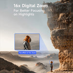 Telecamera sportiva digitale HD 5K con zoom 16X e stabilizzazione