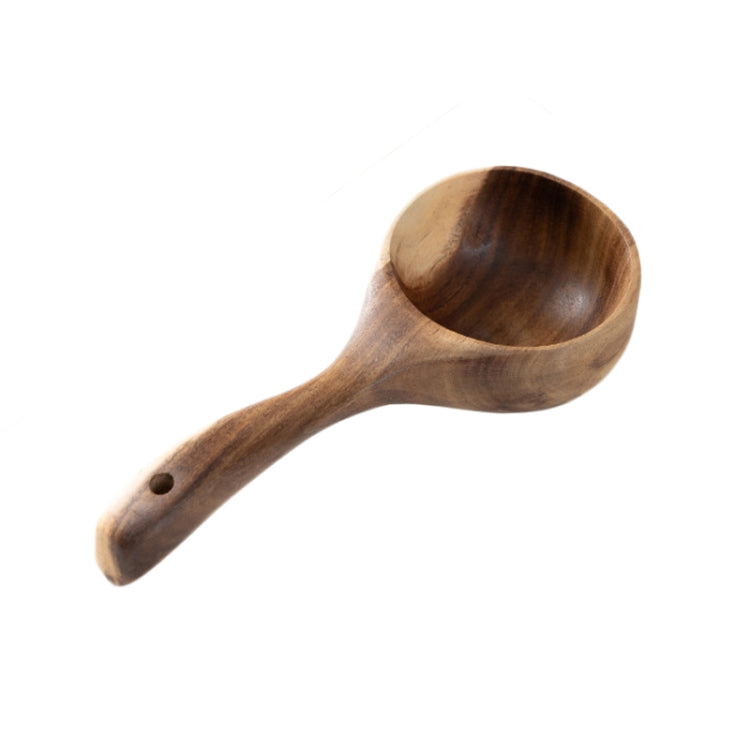 Cucchiaio da minestra grande con manico lungo in legno per uso domestico, cucchiaio per mangiare i noodle, cucchiaio per acqua, Tanoak (Old Lacquer Color), Tanoak (Original Color), Beech, Acacia