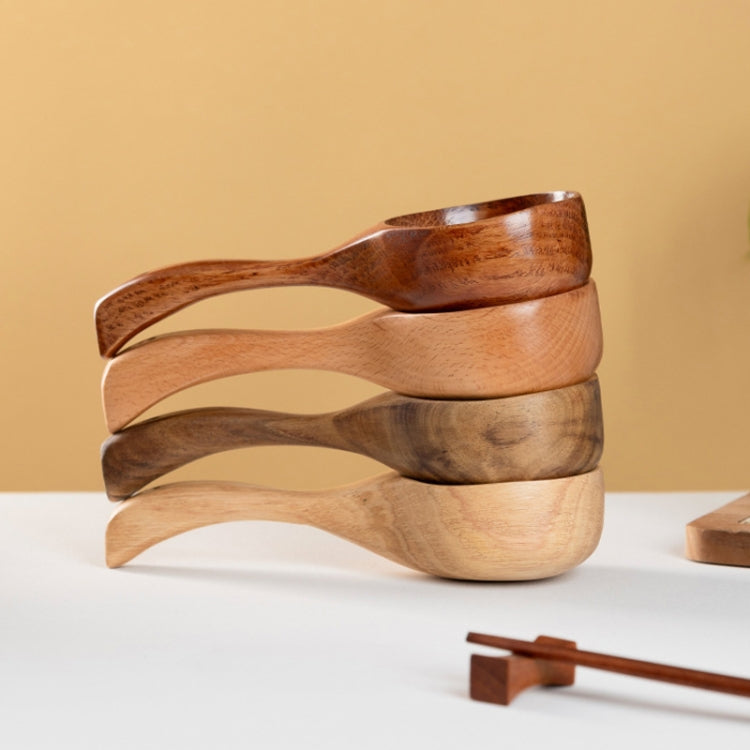 Cucchiaio da minestra grande con manico lungo in legno per uso domestico, cucchiaio per mangiare i noodle, cucchiaio per acqua, Tanoak (Old Lacquer Color), Tanoak (Original Color), Beech, Acacia