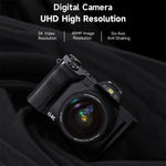 Fotocamera digitale DC-201S 5K 3,5" con stabilizzazione 6 assi