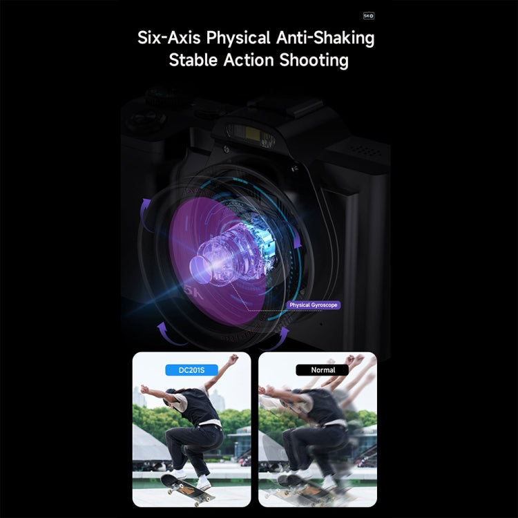 DC-201S 5K/30FPS 3,5 pollici 16X sei assi anti-vibrazione HD Digital Camera con obiettivo UV, EU Plug, US Plug, UK Plug