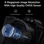DC-201S 5K/30FPS 3,5 pollici 16X sei assi anti-vibrazione HD Digital Camera con obiettivo UV, EU Plug, US Plug, UK Plug