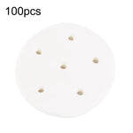 100 pezzi di carta per cottura a vapore antiaderente rotonda monouso per uso alimentare, panini perforati, cuscinetti per cottura a vapore, 7.6cm, 8.89cm, 10.16cm, 11.4cm, 12.7cm, 14cm, 16.5cm