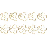 Graffette in metallo di forma speciale Classificazione dei file e conservazione delle graffette, 10pcs /Box Sakura