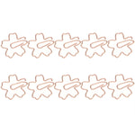 Graffette in metallo di forma speciale Classificazione dei file e conservazione delle graffette, 10pcs /Box Sakura