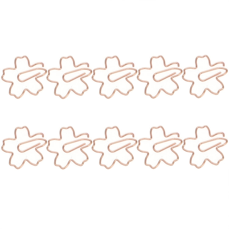 Graffette in metallo di forma speciale Classificazione dei file e conservazione delle graffette, 10pcs /Box Sakura