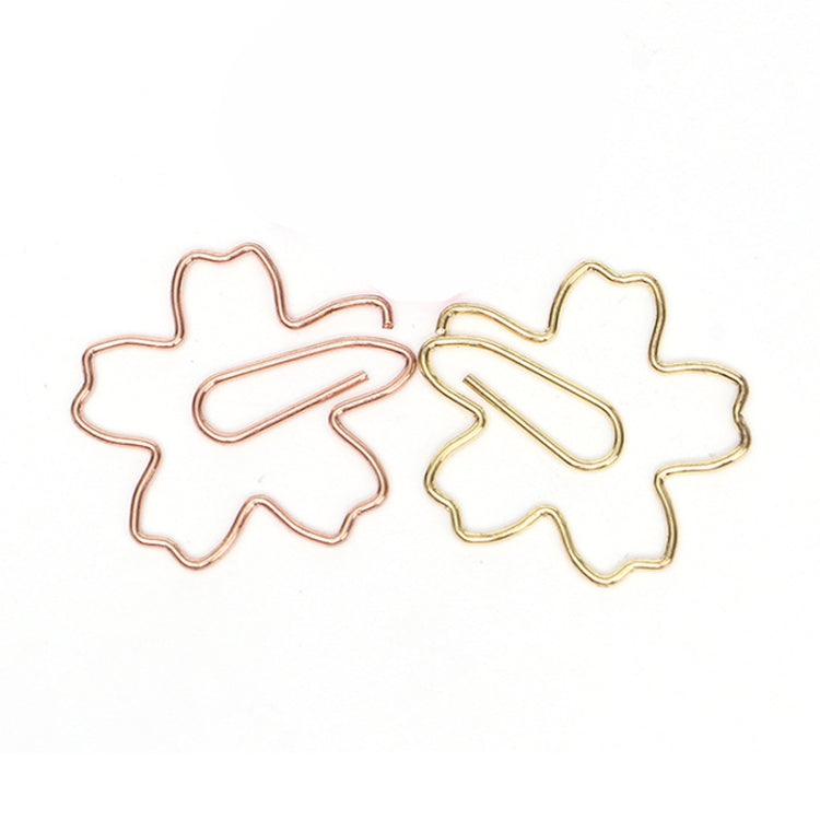 Graffette in metallo di forma speciale Classificazione dei file e conservazione delle graffette, 10pcs /Box Sakura