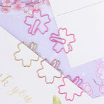 Graffette in metallo di forma speciale Classificazione dei file e conservazione delle graffette, 10pcs /Box Sakura