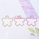 Graffette in metallo di forma speciale Classificazione dei file e conservazione delle graffette, 10pcs /Box Sakura