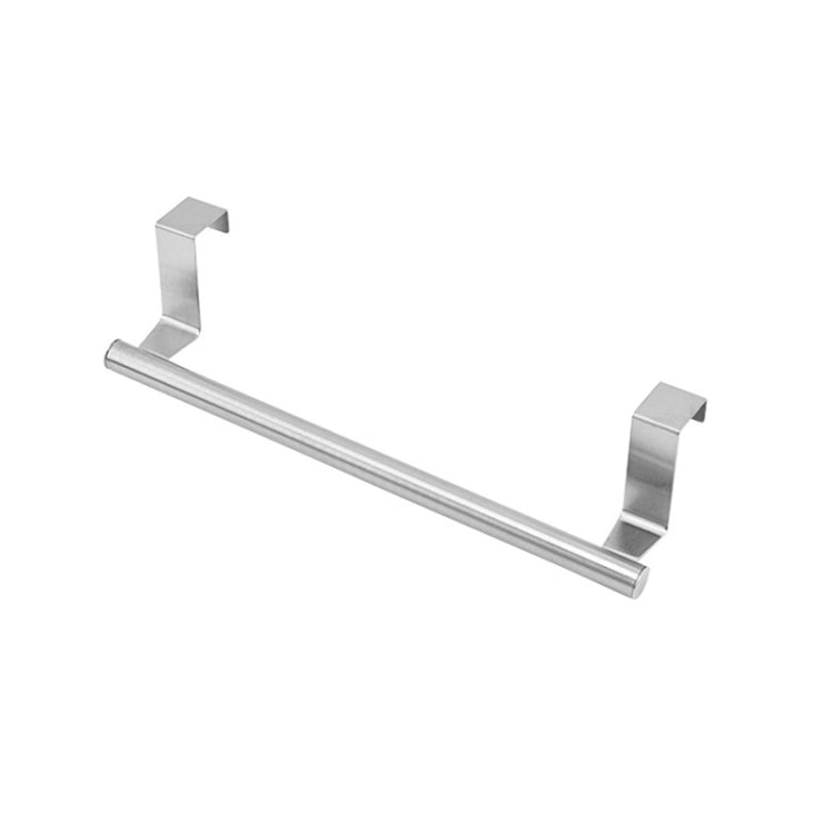 Portasciugamani sopraporta in acciaio inox senza perforazione, porta stracci da appendere alla porta dell'armadio, 23.5cm Silver, 23.5cm Black, 23.5cm White, 36.5cm Silver, 36.5cm Black, 36.5cm White