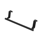Portasciugamani sopraporta in acciaio inox senza perforazione, porta stracci da appendere alla porta dell'armadio, 23.5cm Silver, 23.5cm Black, 23.5cm White, 36.5cm Silver, 36.5cm Black, 36.5cm White