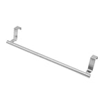 Portasciugamani sopraporta in acciaio inox senza perforazione, porta stracci da appendere alla porta dell'armadio, 23.5cm Silver, 23.5cm Black, 23.5cm White, 36.5cm Silver, 36.5cm Black, 36.5cm White