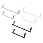 Portasciugamani sopraporta in acciaio inox senza perforazione, porta stracci da appendere alla porta dell'armadio, 23.5cm Silver, 23.5cm Black, 23.5cm White, 36.5cm Silver, 36.5cm Black, 36.5cm White