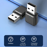 Ricevitore WIFI scheda di rete wireless USB COMFAST CF-WU811AC V3 5G Dual Band 650Mbps, CF-WU811AC V3