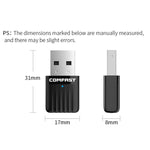 Ricevitore WIFI scheda di rete wireless USB COMFAST CF-WU811AC V3 5G Dual Band 650Mbps, CF-WU811AC V3