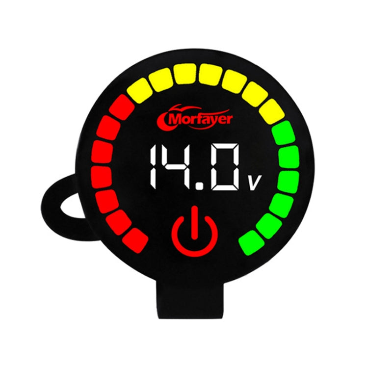 Misuratore di potenza intelligente con allarme a doppio display per moto Morfayer, Voltmeter, Water Temperature Meter, Voltmeter+Water Temperature Meter
