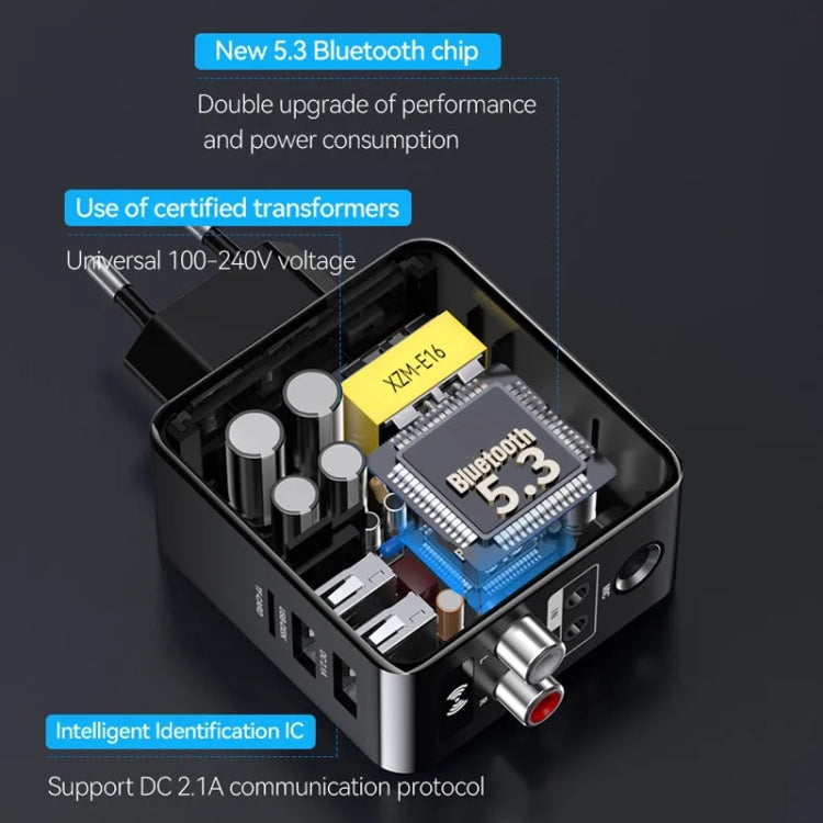 Adattatore Bluetooth 5.3 OMS-H6 ricevitore e trasmettitore audio