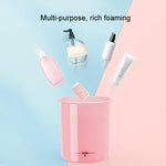 Detergente per il viso Schiuma Maker Bubbler Cup Viaggio Portatile Manuale Schiuma Bottiglia, Small Purple, Small Transparent, Small Pink, Large Purple, Large Transparent, Large Pink