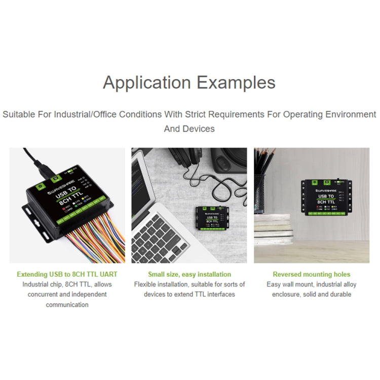 Convertitore di modulo di comunicazione seriale USB-TTL UART industriale Waveshare 27076, 27076