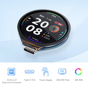 Waveshare 25098 ESP32-S3 Scheda di sviluppo LCD touch rotondo da 1,28 pollici, ESP32-S3