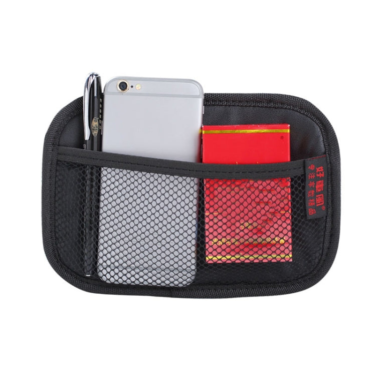 Borsa adesiva in rete per riporre cellulare in microfibra per auto, H005 Black Small, H006 Beige Small, H007 Gray Small, H008 Black Large, H009 Beige Large, H010 Gray Large