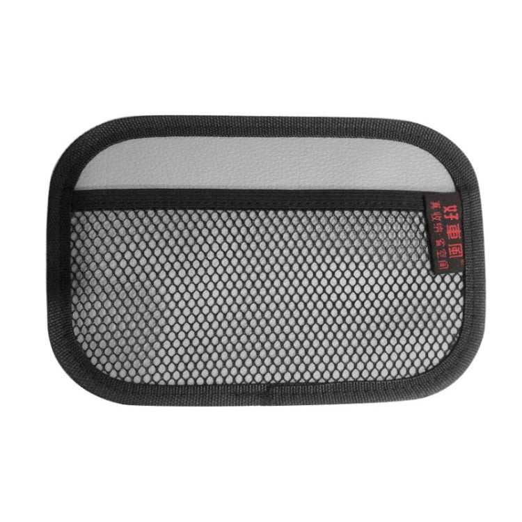 Borsa adesiva in rete per riporre cellulare in microfibra per auto, H005 Black Small, H006 Beige Small, H007 Gray Small, H008 Black Large, H009 Beige Large, H010 Gray Large