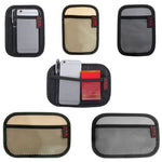 Borsa adesiva in rete per riporre cellulare in microfibra per auto, H005 Black Small, H006 Beige Small, H007 Gray Small, H008 Black Large, H009 Beige Large, H010 Gray Large