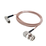 Cavo connettore a gomito CC4 maschio a BNC maschio Cavo RF coassiale RG179, 20cm, 30cm, 50cm, 100cm