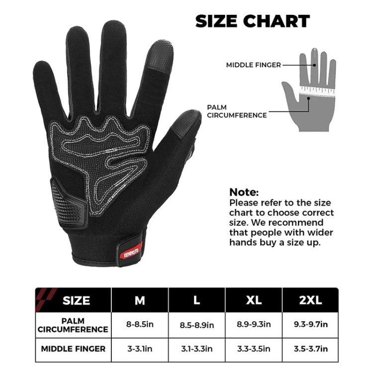 Guanti da moto per esterni antiscivolo con protezione solare touch screen, M, L, XL, XXL