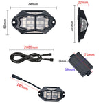 Luce per telaio auto RGB Luce colorata per atmosfera, 8 in 1, 10 in 1, 12 in 1