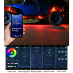 Luce per telaio auto RGB Luce colorata per atmosfera, 8 in 1, 10 in 1, 12 in 1