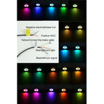 Luce per telaio auto RGB Luce colorata per atmosfera, 8 in 1, 10 in 1, 12 in 1