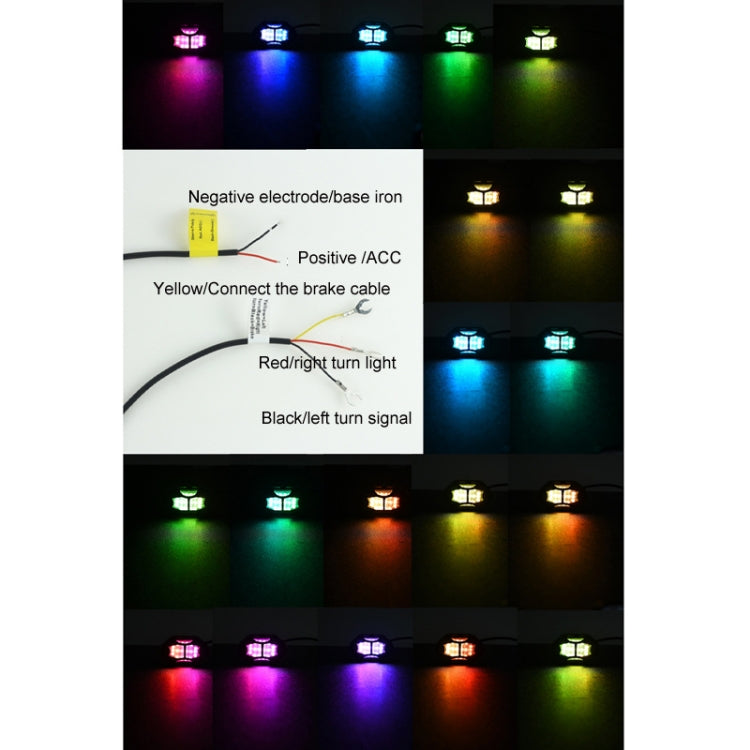 Luce per telaio auto RGB Luce colorata per atmosfera, 8 in 1, 10 in 1, 12 in 1