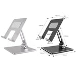 Supporto tablet in lega di alluminio pieghevole da tavolo