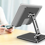 Supporto tablet in lega di alluminio pieghevole da tavolo